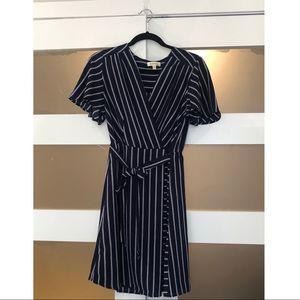 Navy stripe dress